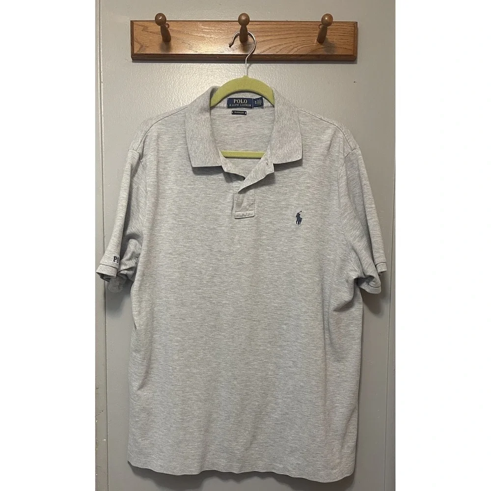 Polo Ralph Lauren Classic Fit Gray Short Sleeve Polo Shirt Men's XL